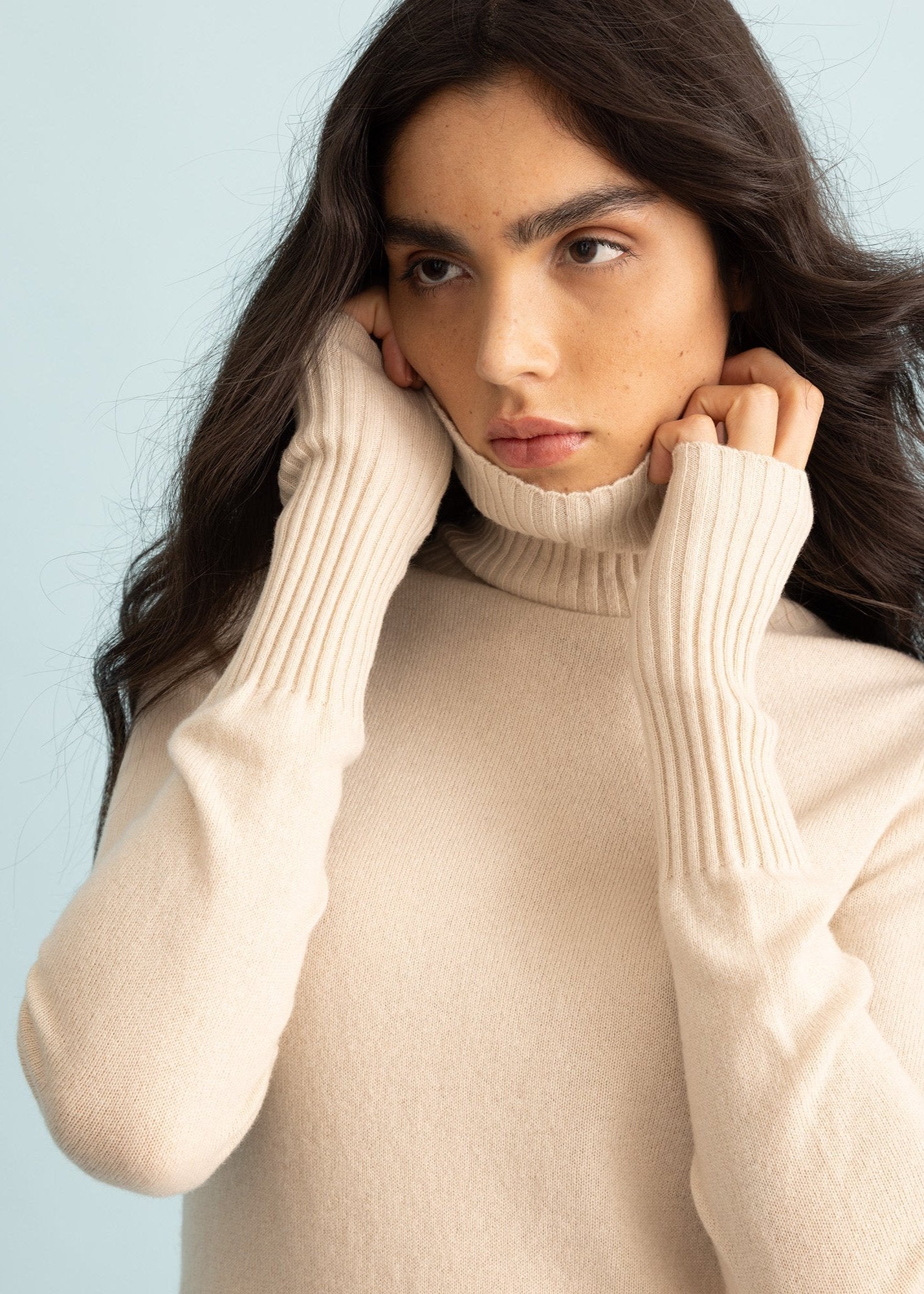 FTC Cashmere Single-Knit Rollneck Sweater