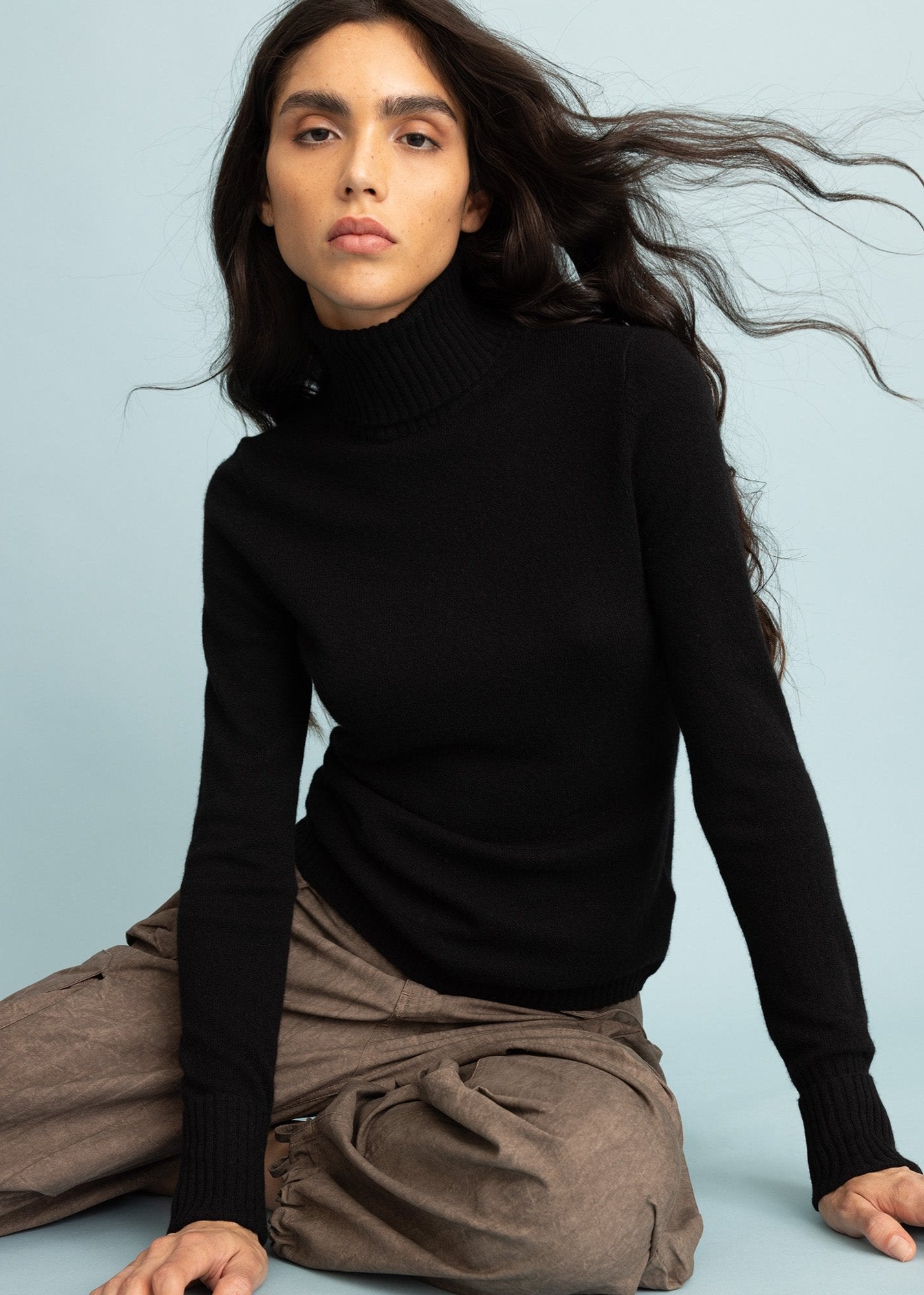 FTC Cashmere Single-Knit Rollneck Sweater