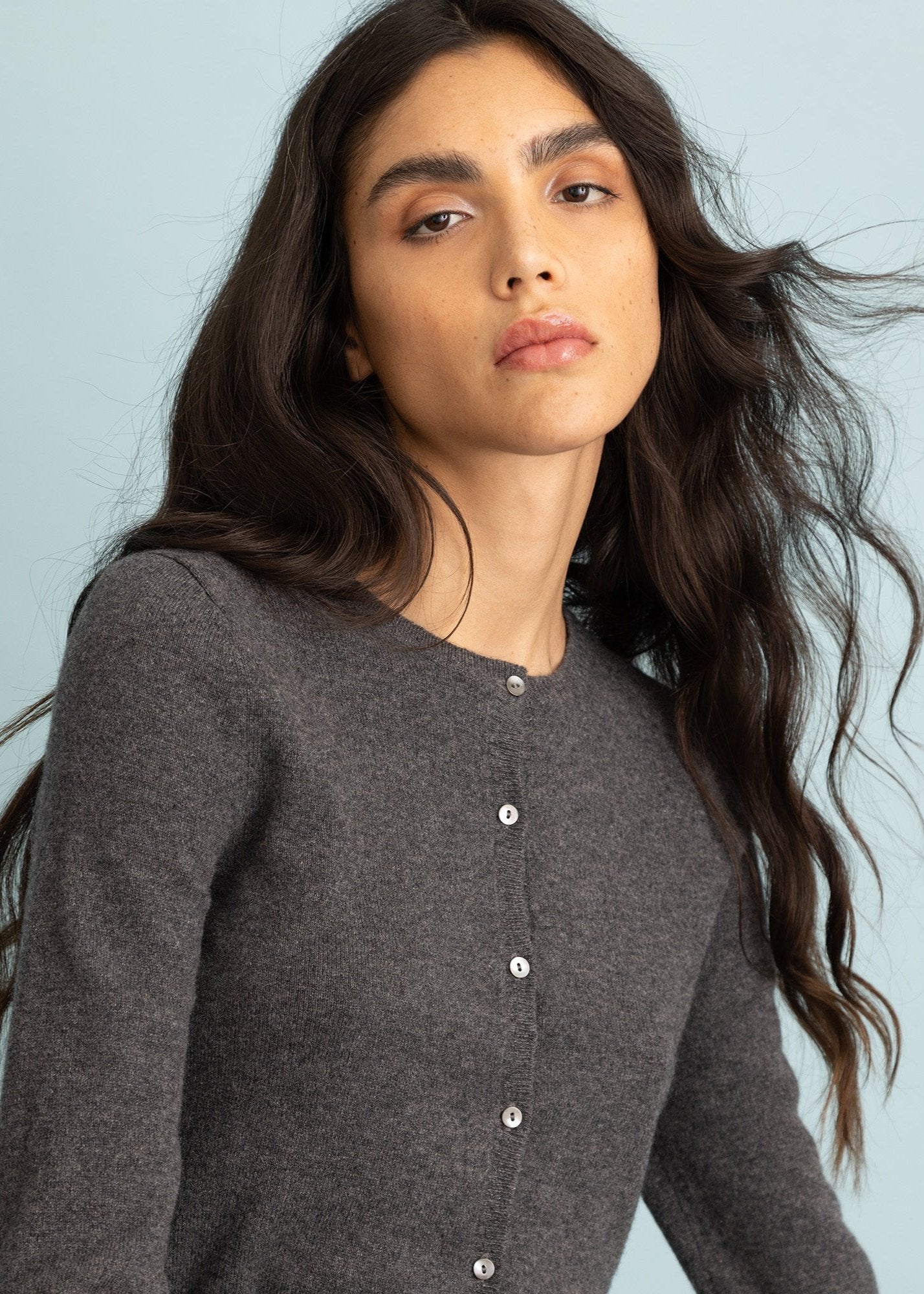 FTC Rundhals-Cardigan BLACK
