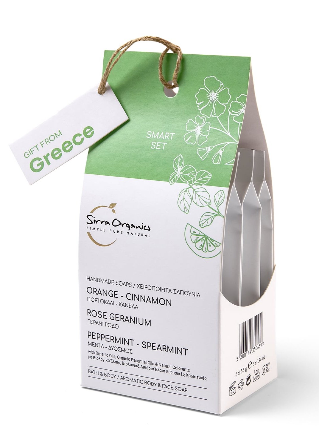 Feste Bio-Seifen SMART SET GREEN (3x55g)