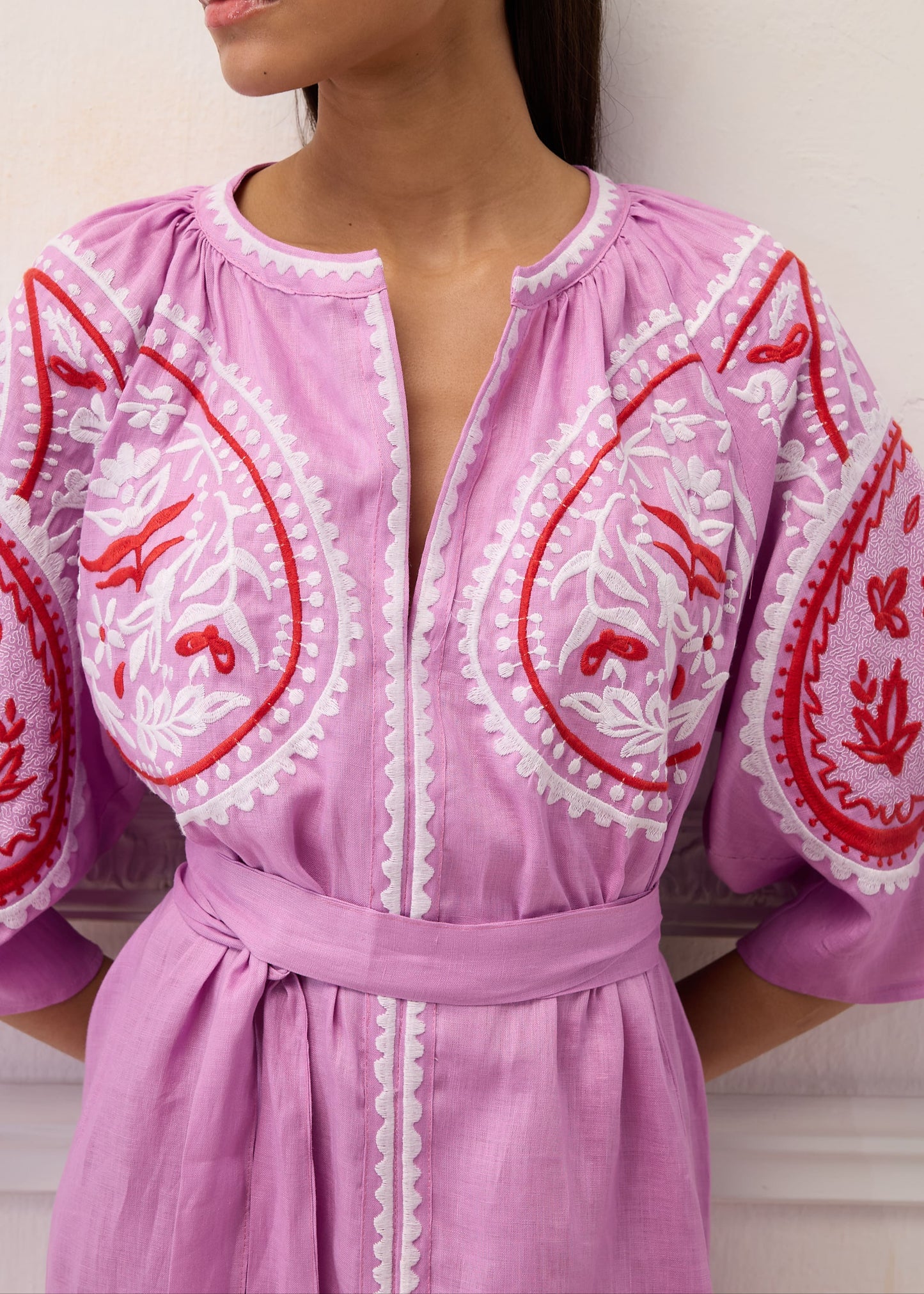 ARETI SHORT Kleid LILAC