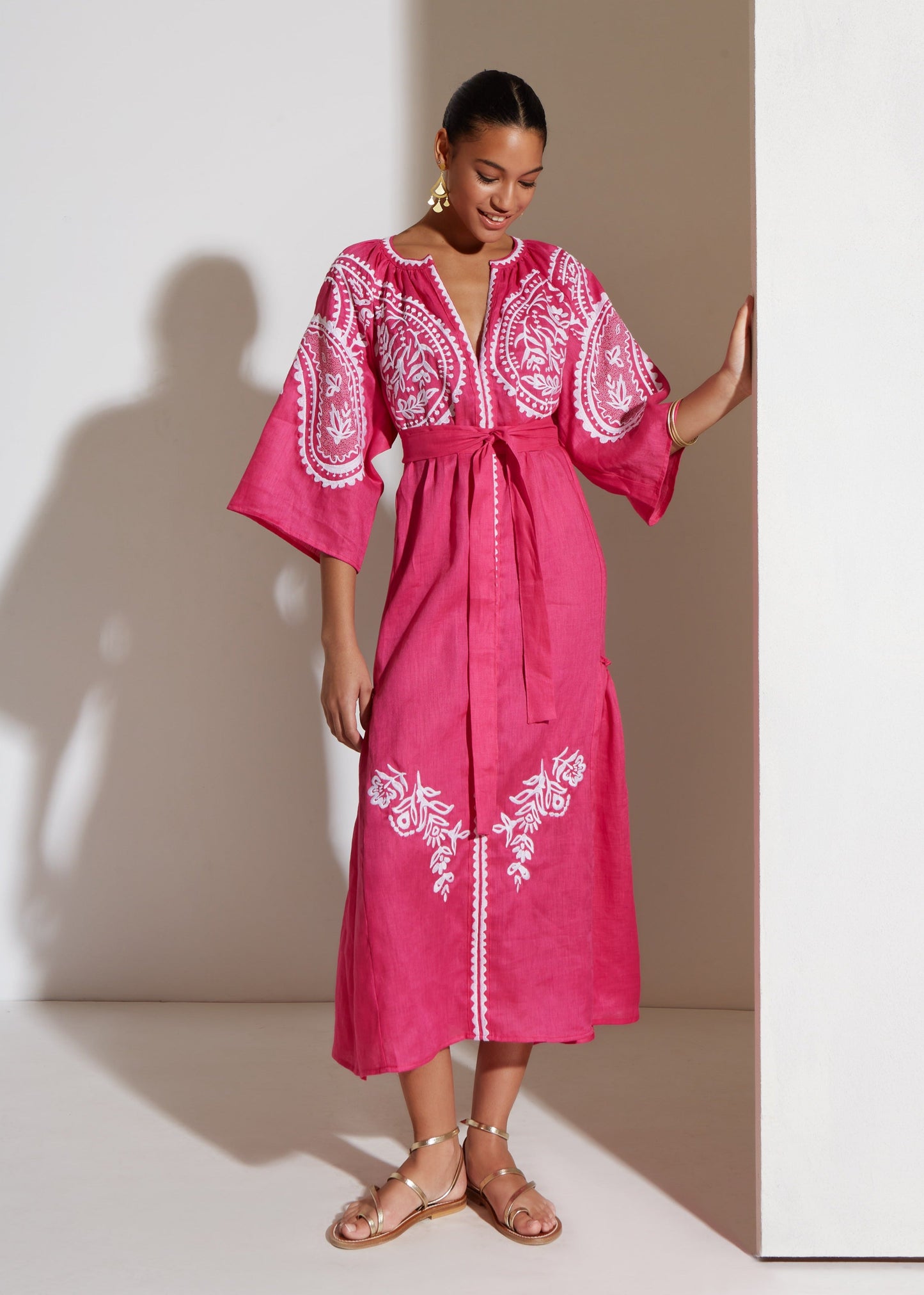 ARETI Kleid MAGENTA