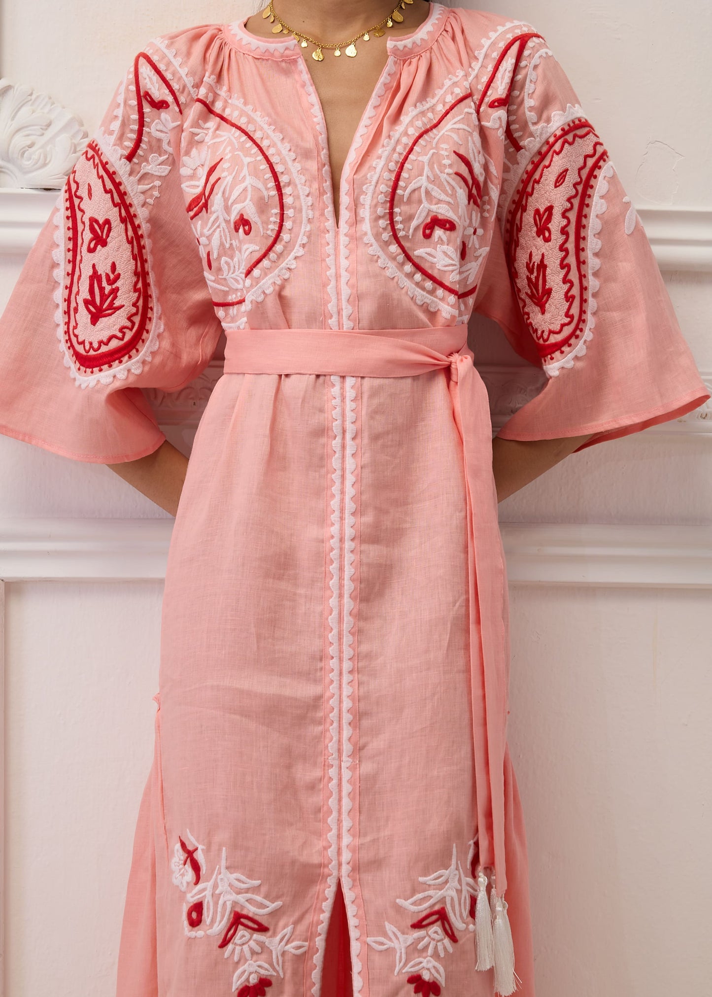 ARETI Maxikleid SALMON