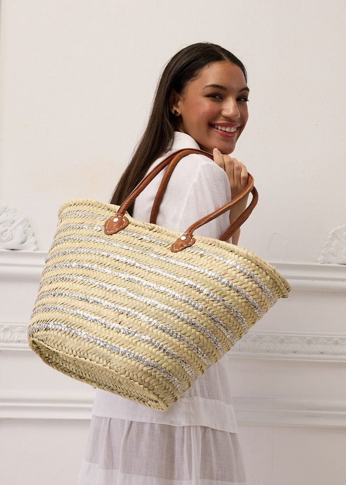 BASQUET Korbtasche STRIPES