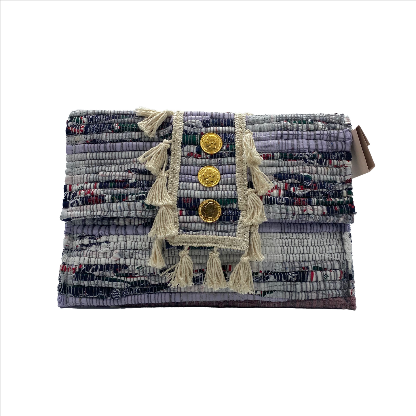 Handmade Traditional Greek Cotton Kourelou Clutch