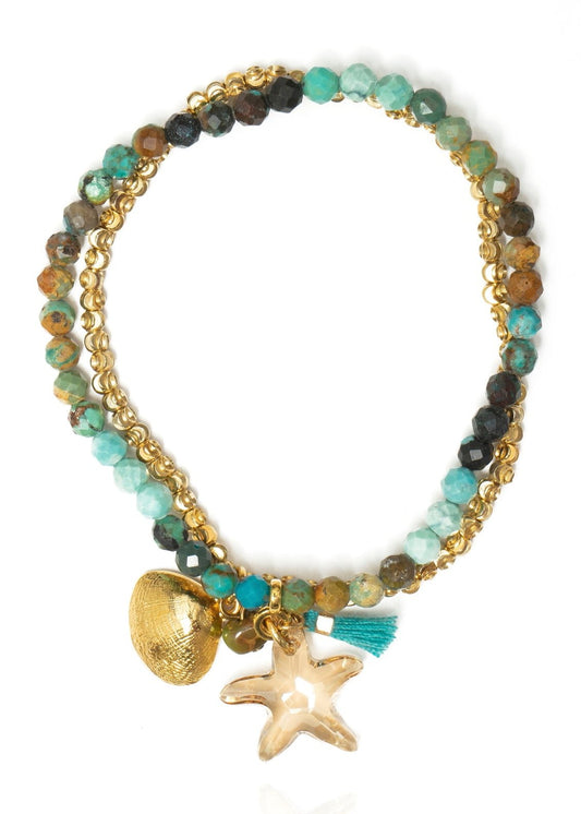 DOUBLE SEA CHARMS Armband