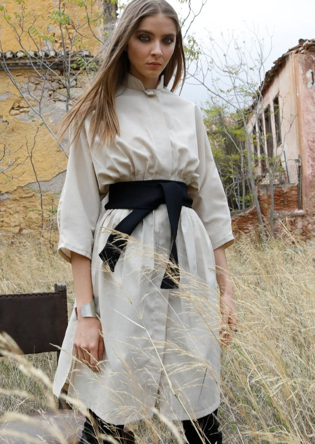 One Size WOOL Hemdblusenkleid