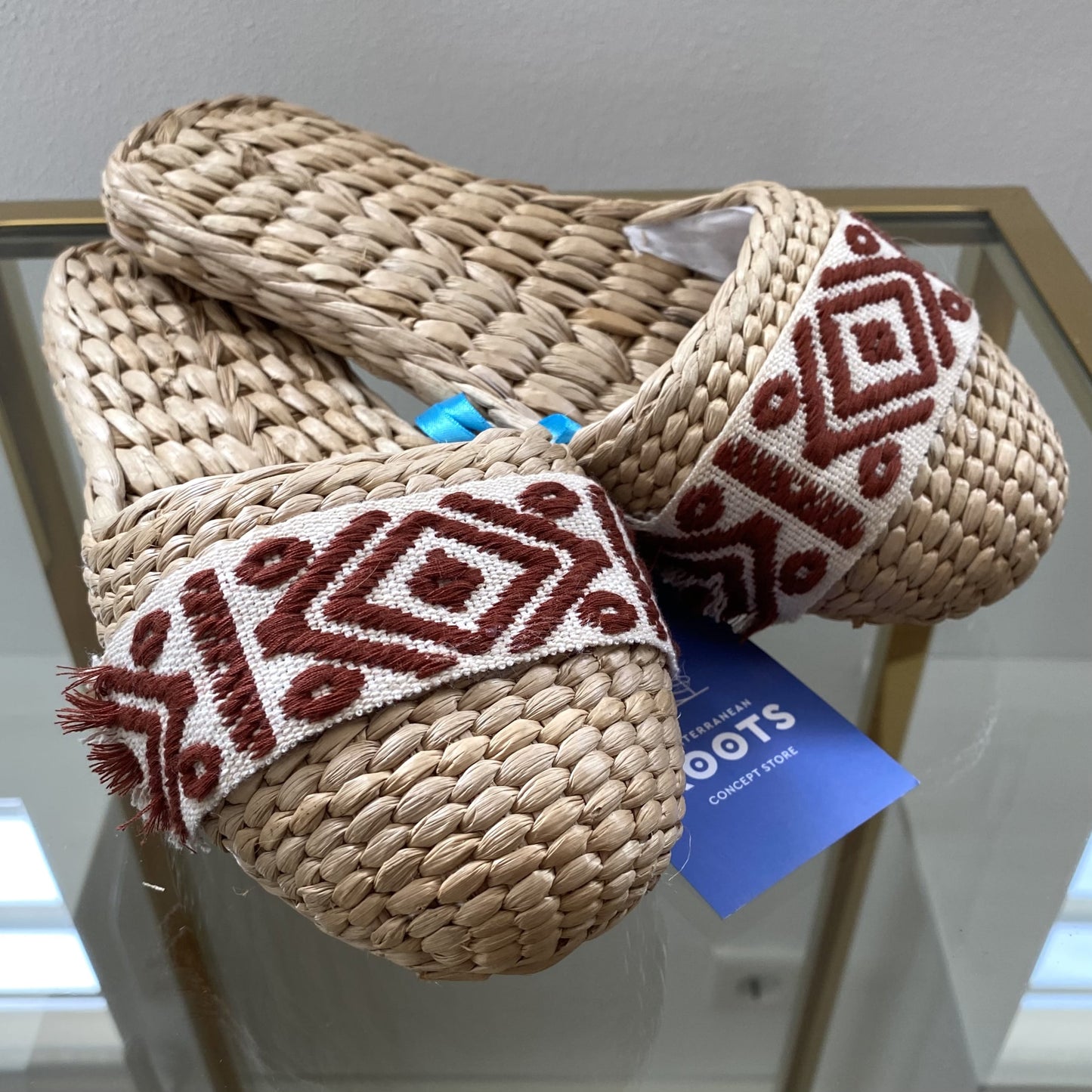 PSATHAKIA Stroh-Schuhe