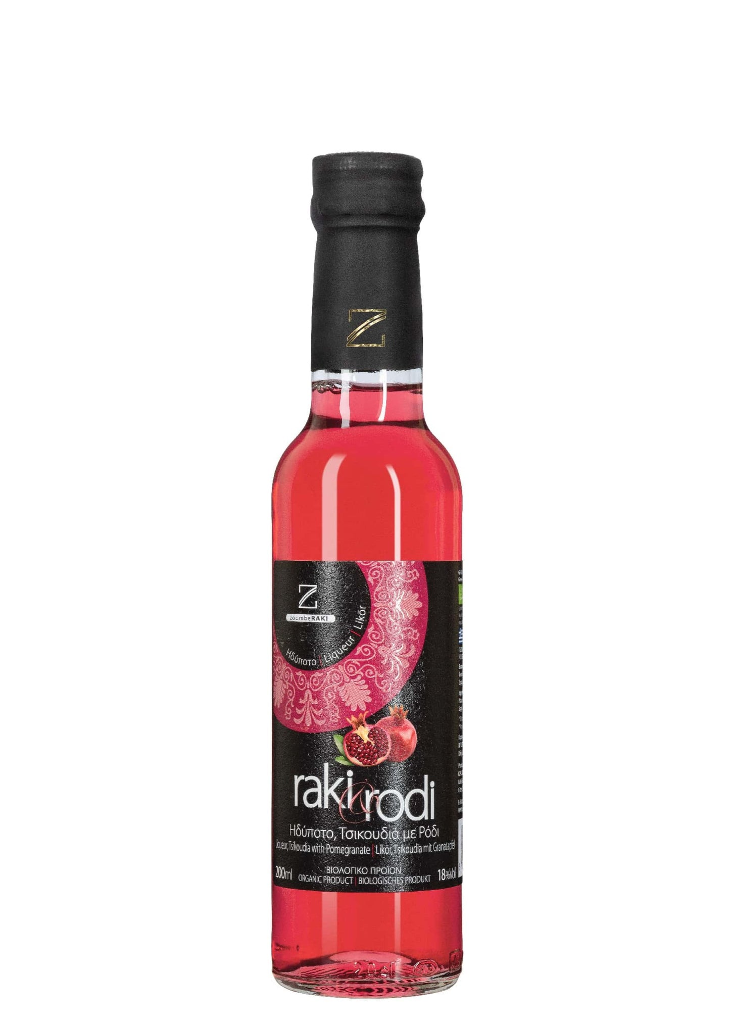 ZoumbeRAKI Granatapfel-Bio-RAKI Likör 200ml