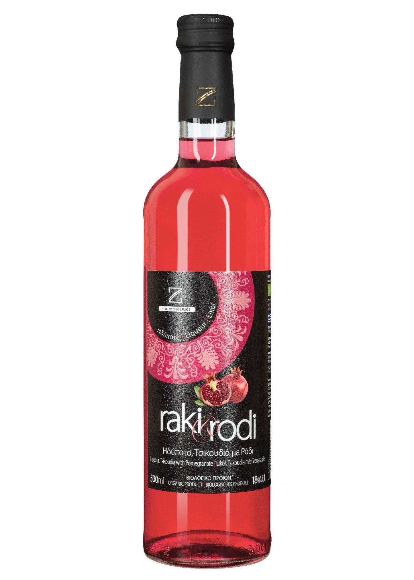 ZoumbeRAKI Granatapfel-Bio-RAKI Likör 500ml