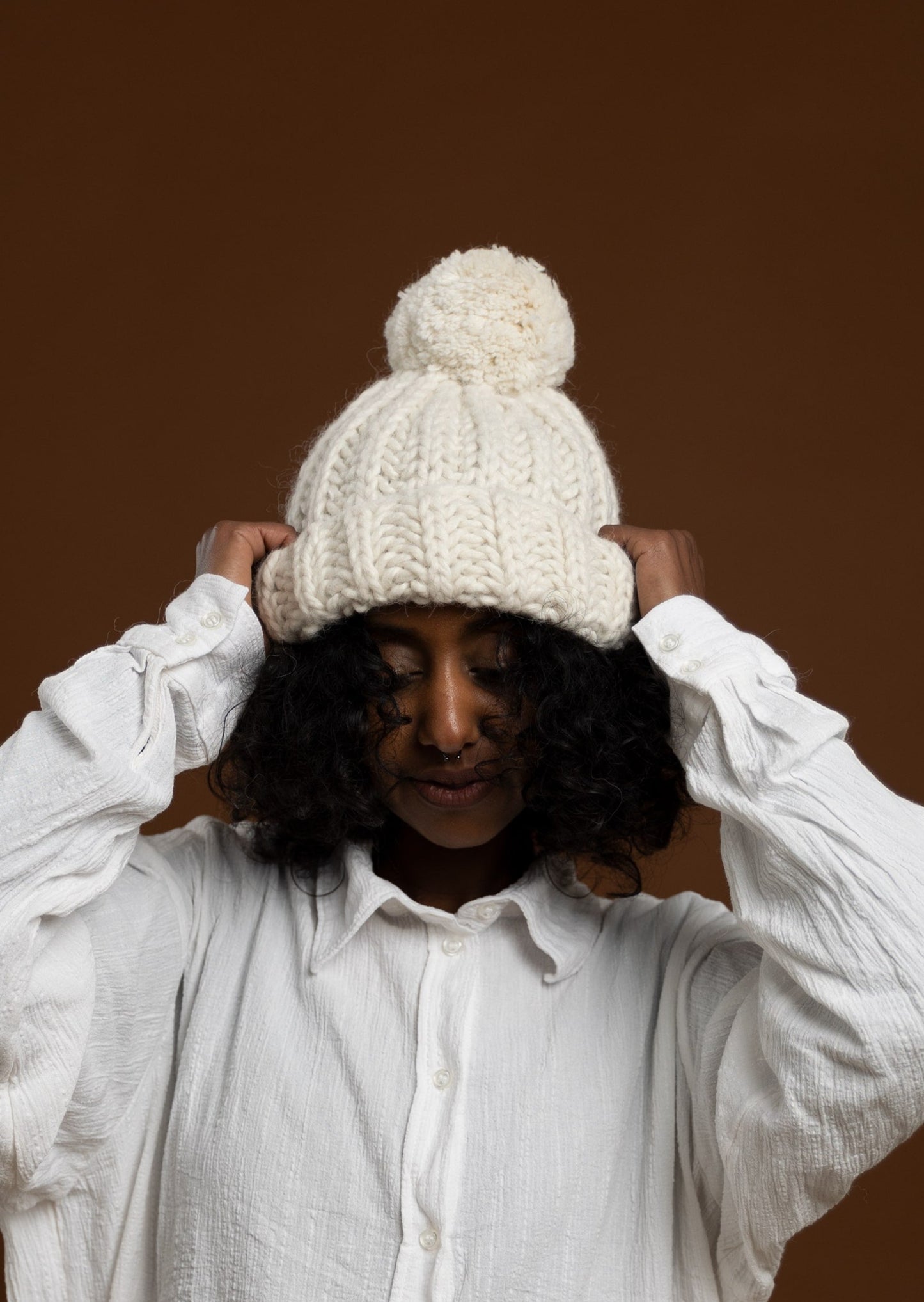Alpaca-Wool Chunky Beanie "Maritza"