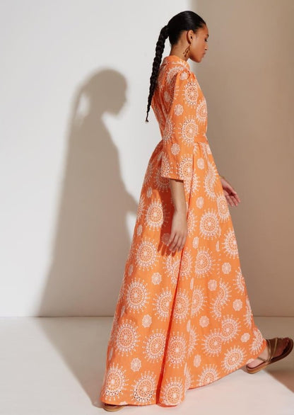 MELISSA Hemdblusenkleid ORANGE